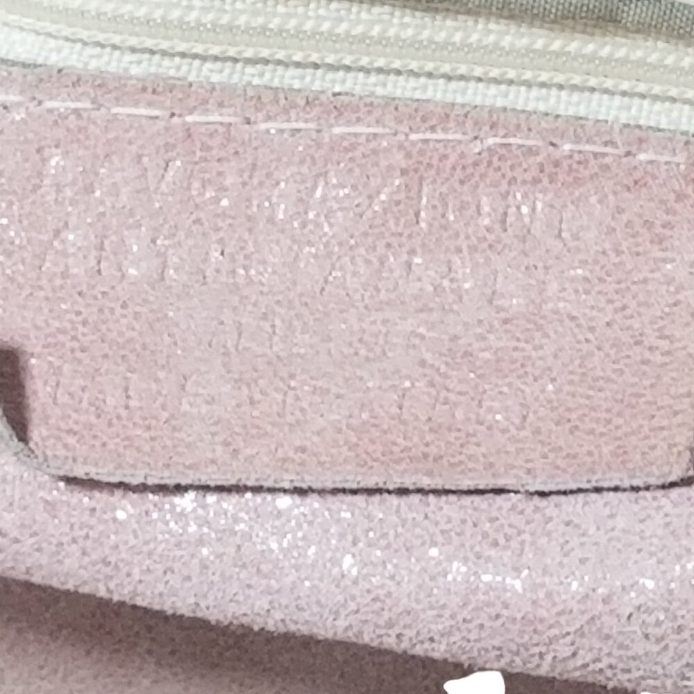 Lavorazione Artigiana Genuine Leather Crossbody Bag Mauve Italy Clutch - Picture 7 of 15